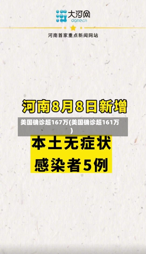 美国确诊超167万(美国确诊超161万)